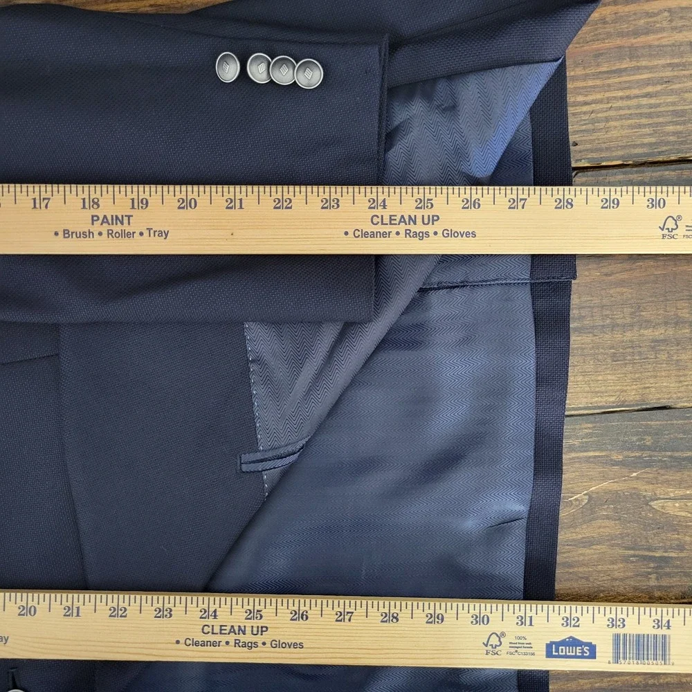 Joseph Abboud Men's Sport Coat Blazer Two Button Deep Navy Reda Super‎ 110s 50R